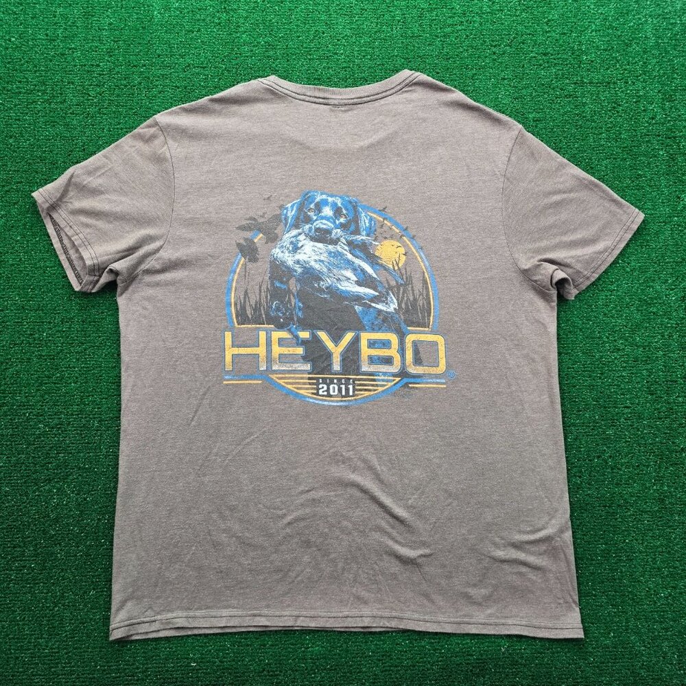 Heybo Tshirt Mens Large Brown Labrador Millard Bird Outdoors Hunting Dog‎